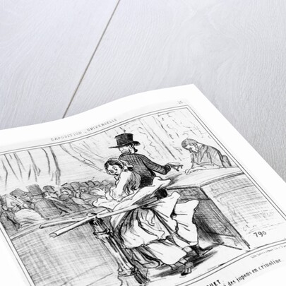 Turnstile at the Universal Exhibition in Paris by Honore Daumier