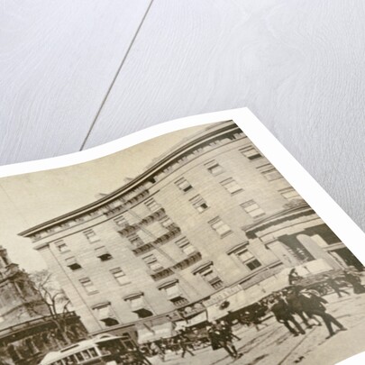St Paul's Chapel and the Astor House, off City Hall Park, New York City, 1892 by American Photographer