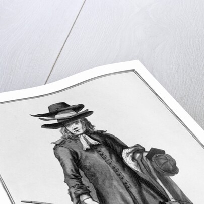 Street vendor selling old Cloaks, Suits and Coats, 1666 by English School