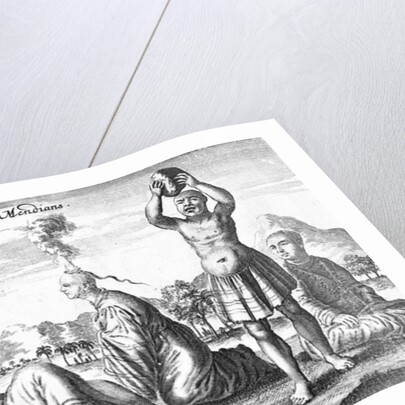 Chinese Mendians performing self-inflicting acts, 1664 by French School