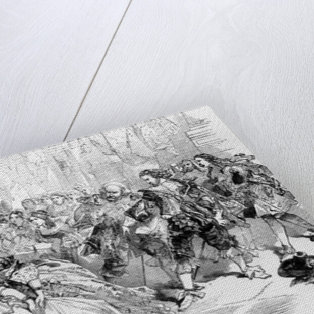 Scene from Verdi's Opera 'La Triviata' at Her Majesty's Theatre, 1856 by English School