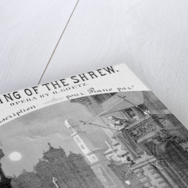 Advertisement for the Taming of the Shrew by Goetz, 1878 by French School