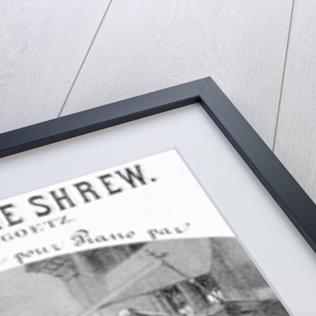 Advertisement for the Taming of the Shrew by Goetz, 1878 by French School