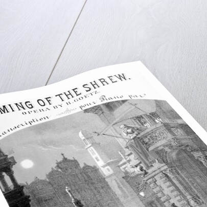 Advertisement for the Taming of the Shrew by Goetz, 1878 by French School