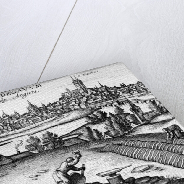 Andegavum vulgo Angiers , 1598 by German School