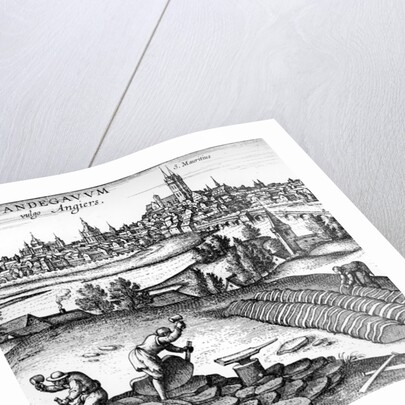 Andegavum vulgo Angiers , 1598 by German School