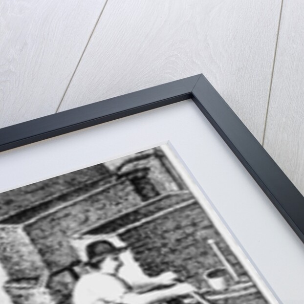 Blending the slip to evaporate the water, 1827 by English School