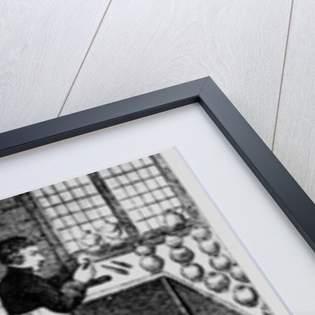 The Turner turning the lathe, 1827 by English School