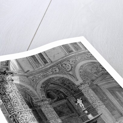 Detail of the Courtyard of the Palazzo Vecchio, 1842 by Italian School