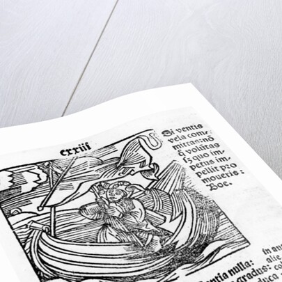 Illustration from the 'Stultifera Navis Mortalium' by Sebastian Brant, printed by Johannes Schenspenger, 1497 by German School