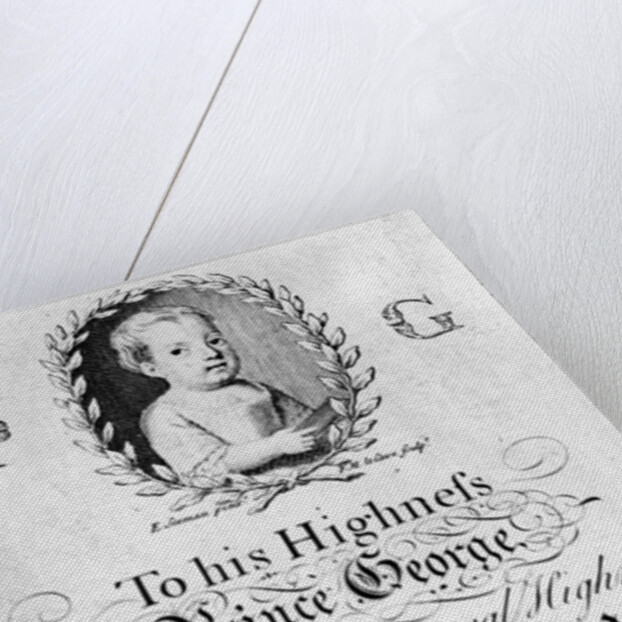 Portrait of George III, print made by Francois Movellon de la Cave, 1804 by English School