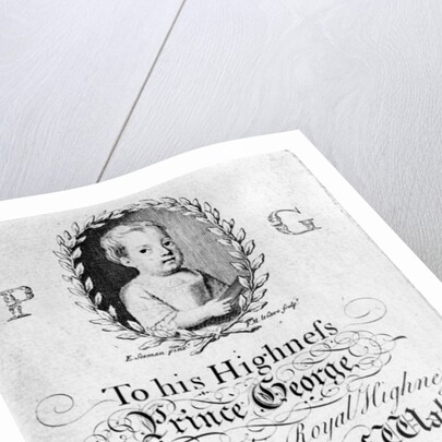 Portrait of George III, print made by Francois Movellon de la Cave, 1804 by English School