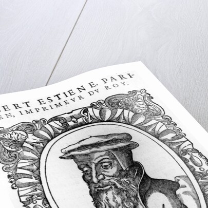 Portrait of Robert Estienne by Andre Thevet