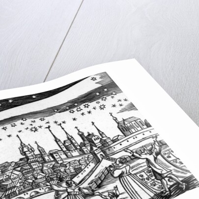 The Terrible Comet of 1680 by Bach Abraham by German School