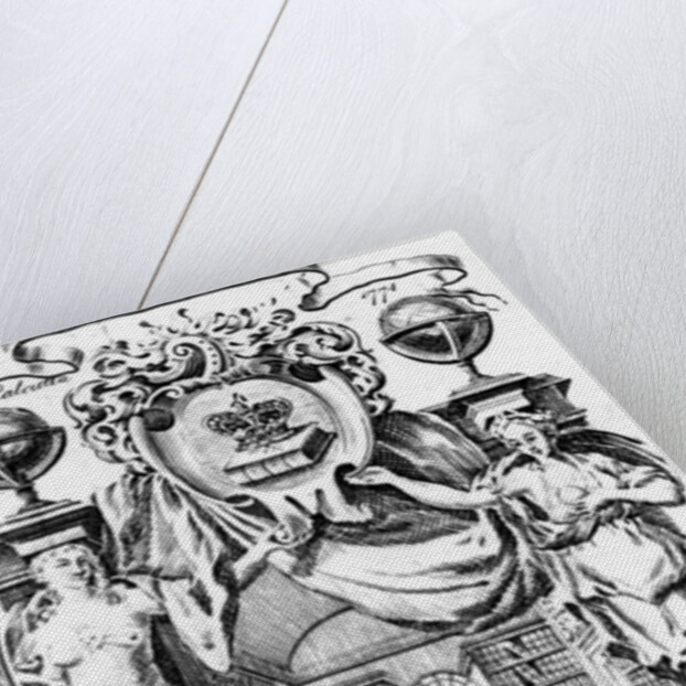 John Andrews's Circulating Library bookplate by Joseph Shepperd, published in Calcutta, 1774 by English School