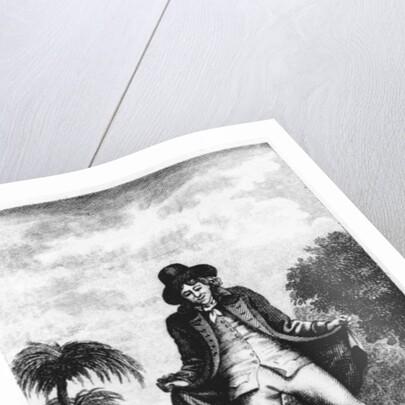 L'Empereur fit passer son armée entre mes jambres, taken from a French translation of 'Gulliver's Travels' by French School