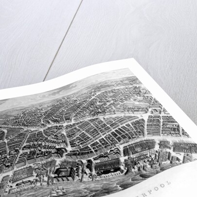 Panoramic View of Liverpool, after a watercolour by Ackerman, 1847 by English School