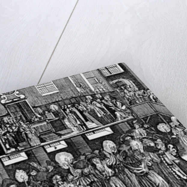 Kiddush Levana by Georg Puschner from Kirchner's 'Jüdisches Ceremoniel', 1726 by German School