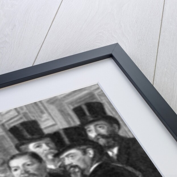 Oscar Wilde at the Royal Academy, detail taken from 'A Private View of the Royal Academy', 1881 by William Powell Frith