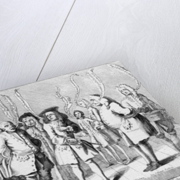 A Political Battle Royal Design'd for Broughton's New Amphitheatre, c.1743 by English School