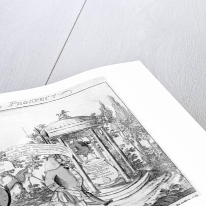 The Recruiting Sergeant or Britannia's Happy Prospect, print made by George Townshend, 1757 by English School