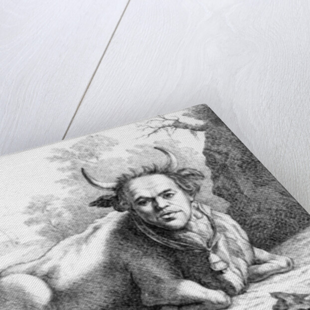 Self portrait caricature from 25 Caricatures, 1768-9 by Thomas Patch