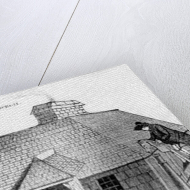 Old City Guard of Edinburgh with the Wooden horse for punishing the Soldier, 1786 by John Kay