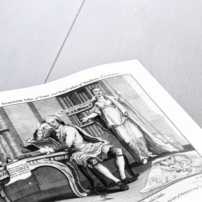 The Agreeable contrast between the formidable John of Gant and Don Carlos of Southern Extraction, 1749 by English School