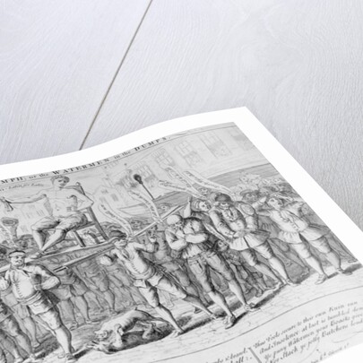 The Butchers Triumph, or Waterman in the Dumps, 1750 by English School