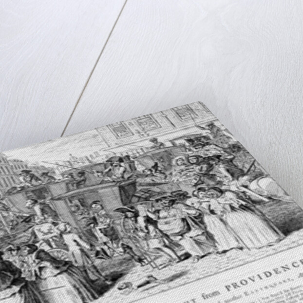 The Military Prophet, or a Flight from Providence, 1750 by English School