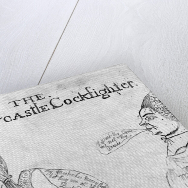 The Newcastle Cockfighter, circa 1750 by English School