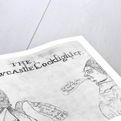 The Newcastle Cockfighter, circa 1750 by English School