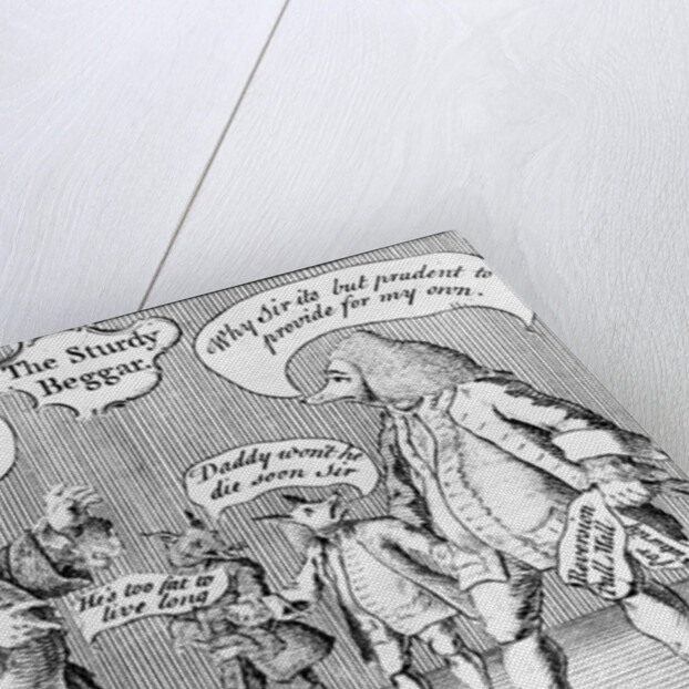 The Sturdy Beggar, 1758 by English School