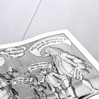 The Sturdy Beggar, 1758 by English School