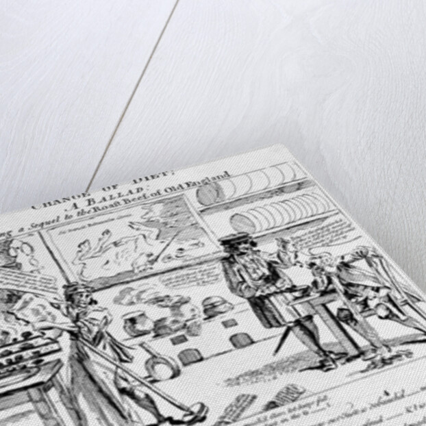 Change of Diet, A Ballad, 1757 by English School