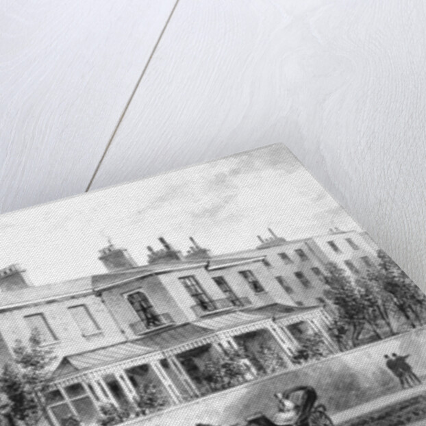 North west view of Camelford House, 1850 by English School