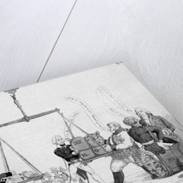 La Balance Poltique, 1815 by English School