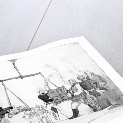 La Balance Poltique, 1815 by English School