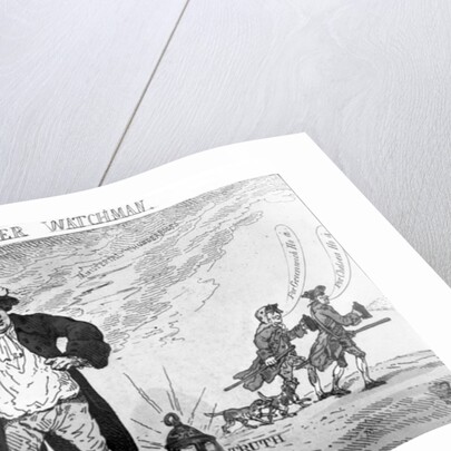 The Westminster Watchman, 1784 by Thomas Rowlandson