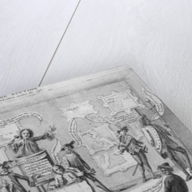 The Auction, c.1756 by Matthew or Matthias Darly