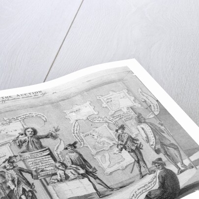 The Auction, c.1756 by Matthew or Matthias Darly