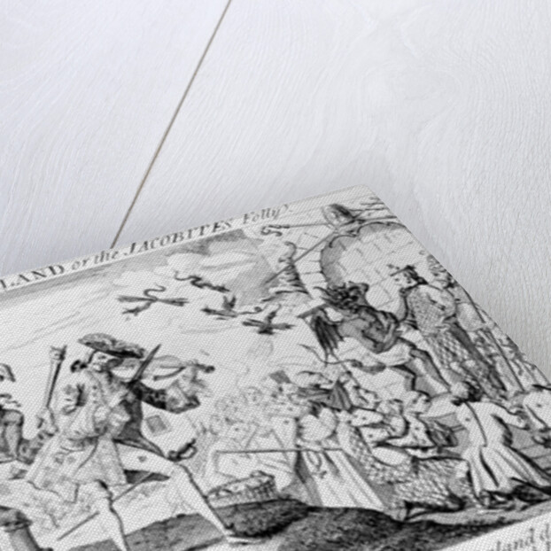 The Plagues of England, or the Jacobites Folly, 1745 by English School