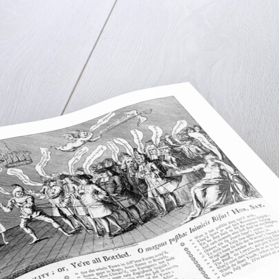 English Credulity or Ye're all Bottled, 1749 by English School