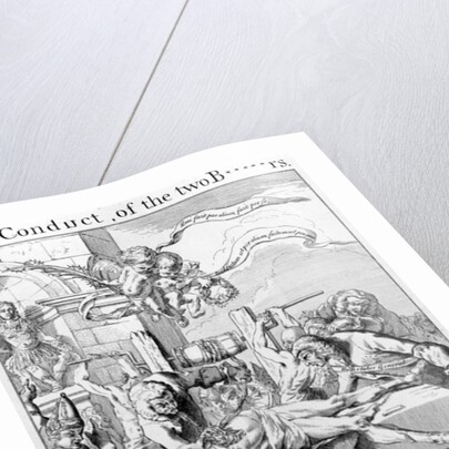 The Conduct of the Two B*****rs, 1749 by George (c.1706–71) Bickham