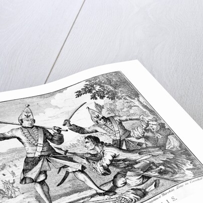 The Lamentations of Louis, 1757 by English School