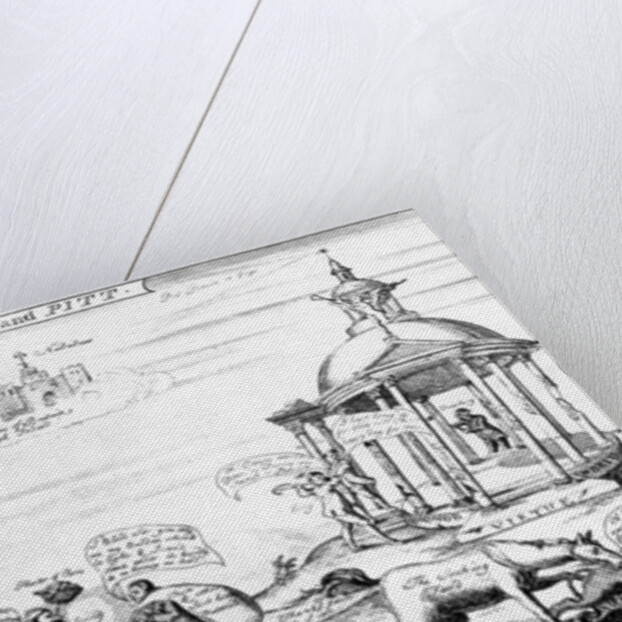 The Temple and Pitt, 1757 by English School