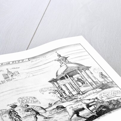 The Temple and Pitt, 1757 by English School