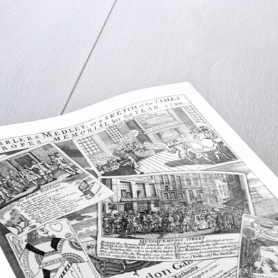 The Bubblers Medley, or a sketch of the Times being Europe memorial for the year 1720, circa 1720 by English School