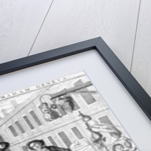 The Lamentable Fall of Madame Geneva, 1736 by English School