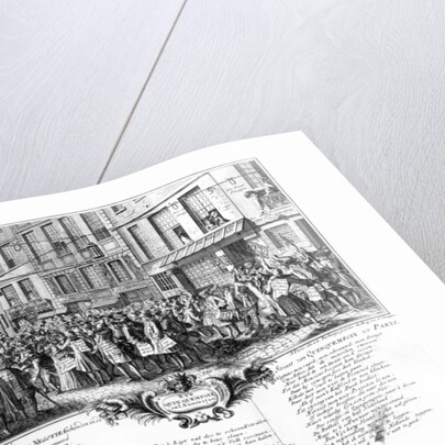 Investors in front of the Banque Royale headquarters in the Rue Quincampoix, Paris, 1720 by Antoine Humblot